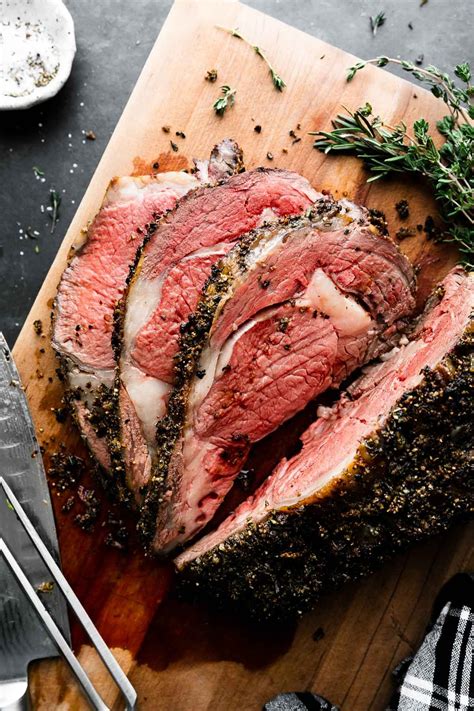 Simple, Foolproof Garlic Herb Crusted Prime Rib with Au Jus