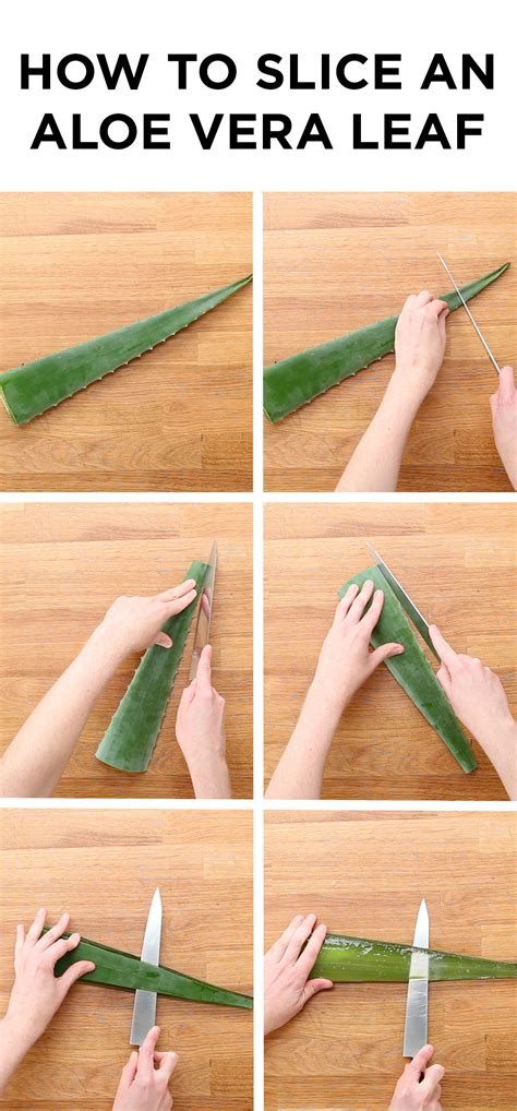 Here's How To Slice An Aloe Vera Leaf