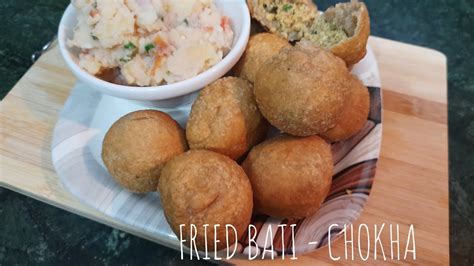 Fried Bati Chokha Recipe || बाटी-चोखा रेसिपी || Purvanchal's Famous ...