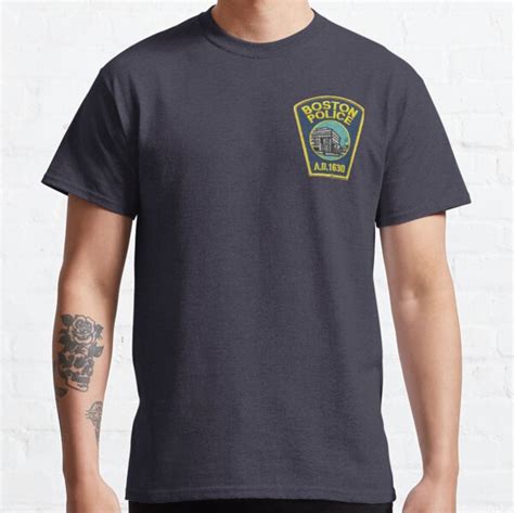 "Boston Massachusetts Police Department" T-shirt by lawrencebaird | Redbubble