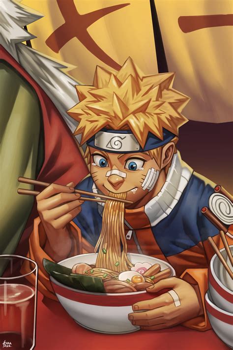 ArtStation - Naruto Eating Ramen