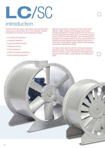 Elta Fans LC/SC Axial Fan Brochure by Elta Group - Issuu