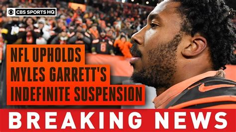 Myles Garrett Suspension Upheld - YouTube