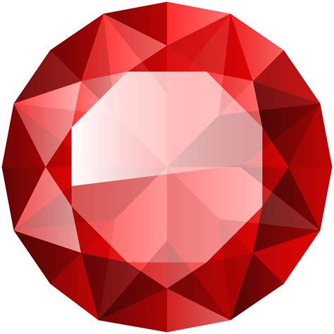 Red Diamond Transparent Clip Art Image | Gallery Yopriceville - High ...