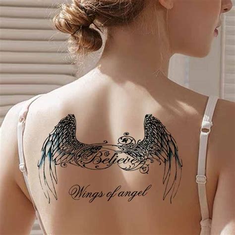 Wing of Angel Feather Temporary Tattoo – neartattoos