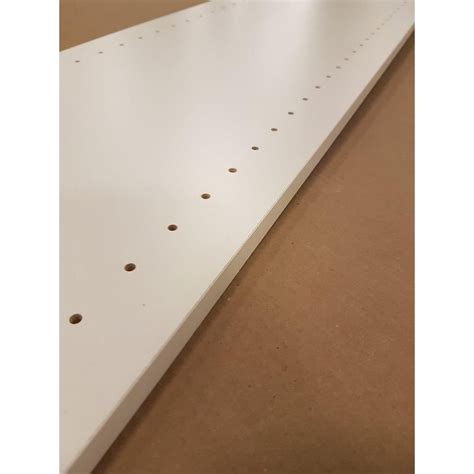 Okaply Melamine white drilled board 5/8 Inch x 12 Inch x 96 Inch | The Home Depot Canada