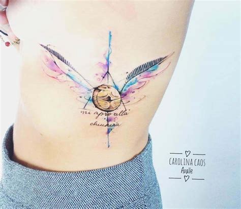 Golden Snitch tattoo by Carolina Caosavalle | Post 20565