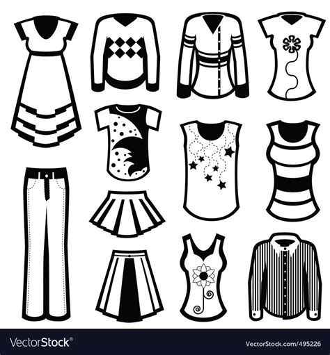 Clothes design Royalty Free Vector Image - VectorStock