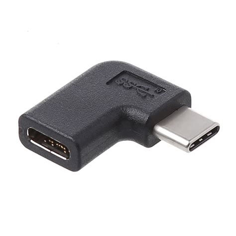 90 Degree Right Angle USB 3.1 Type C Male To Female USB-C Converter ...