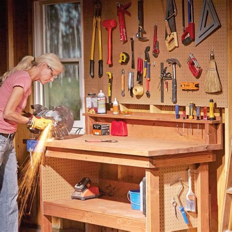 How To Build a Basic Workbench for Your Garage | Family Handyman