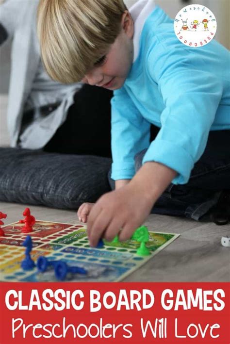 12 of OUr Favorite Classic Preschool Board Games