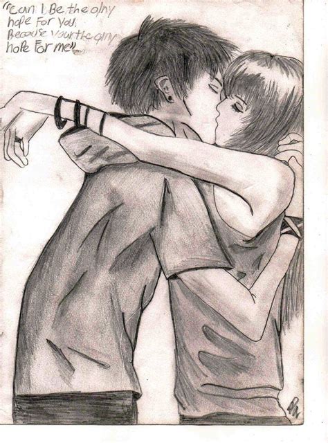 how to draw anime emo couples - Google Search | Drawing | Couple ...