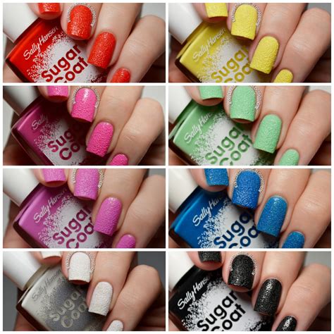 The Manicured Amateur: Sally Hansen Sugar Coat Texture Collection Swatches and Review