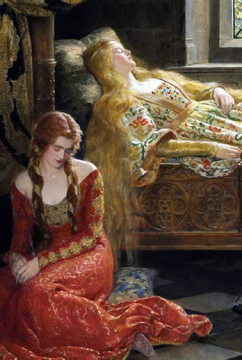 JOHN COLLIER Sleeping Beauty detail. jpg (1280×1903) | Pre raphaelite art, Pre raphaelite ...