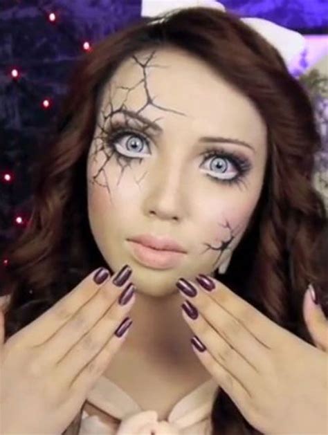 Broken Doll Makeup