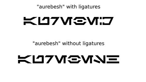 star wars - Aurebesh vs Aurebesh Droid fonts - Science Fiction ...