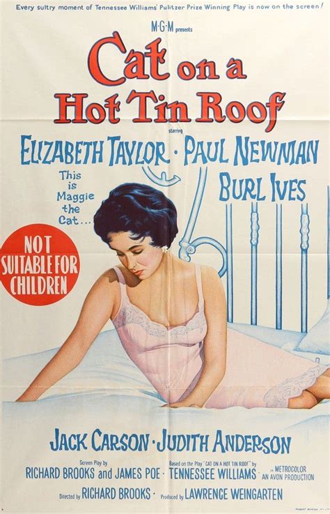 Cat on a Hot Tin Roof (1958) Original R1966 Australian One-Sheet Movie Poster Classic Movie ...