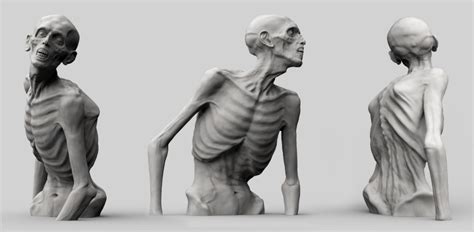 Zombie Half Body | 3D Print Model | Drawing body poses, Human poses, Zombie pose