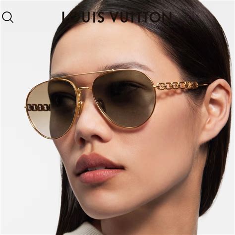 Louis Vuitton Authentic Lv Link Chain Logo Gold Frame… - Gem