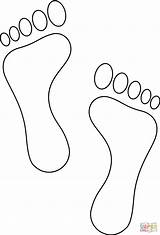 Footprint Coloring Page sketch template