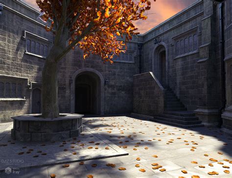 Medieval Courtyard | Daz 3D