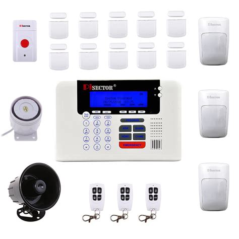 Wireless Home Security Alarm System Kit From Pisector with Auto Dial ...