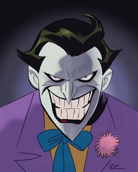 Joker By Bruce Timm | Joker artwork, Joker drawings, Joker art