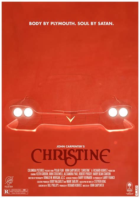 Christine poster | Movie posters, Movie posters minimalist, Alternative movie posters