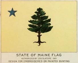 Maine Flags Prior To 1909 (U.S.)