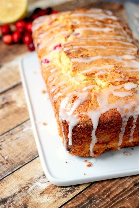 Cranberry Lemon Loaf | Breakfast dessert recipes, Bread recipes sweet, Cranberry bread recipes