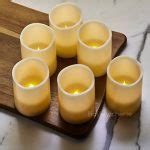 Hayley Cherie® – Real Wax Flameless Candles with Timer (Set of 6 ...