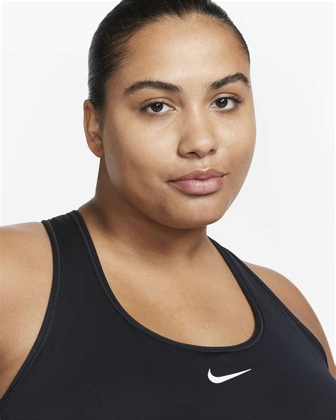 Nike Swoosh Medium-Support Women's Padded Sports Bra (Plus Size). Nike NZ