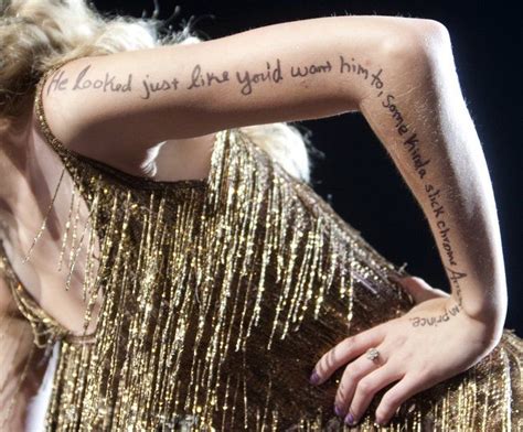 tswift arm lyrics | Taylor swift tattoo, Taylor swift speak now, Taylor swift images