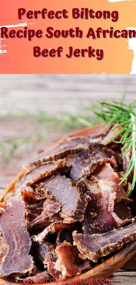 Perfect Biltong Recipe South African Beef Jerky - Cooking Frog