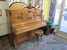 1917 Antique Kimball Upright Piano with 1893 Columbian Exposition in