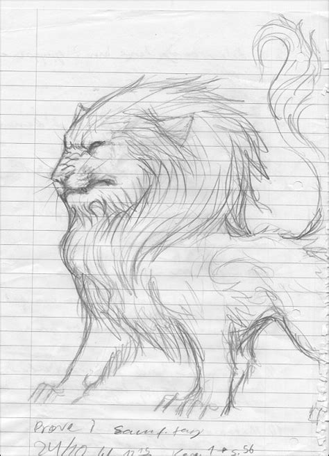 Angry Lion Sketch at PaintingValley.com | Explore collection of Angry ...