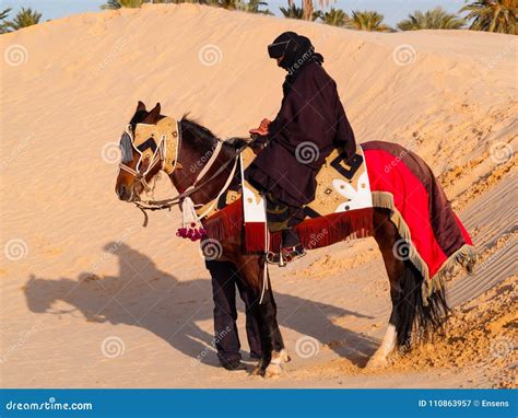 Arabian Knight in the Desert at Sunset, Douz Tunisia, Sahara Desert ...