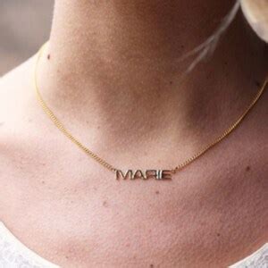 Amy Name Necklace Gold Name Necklace Vintage Name Necklace - Etsy