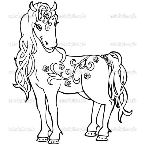 Baby Horse Coloring Pages at GetColorings.com | Free printable ...