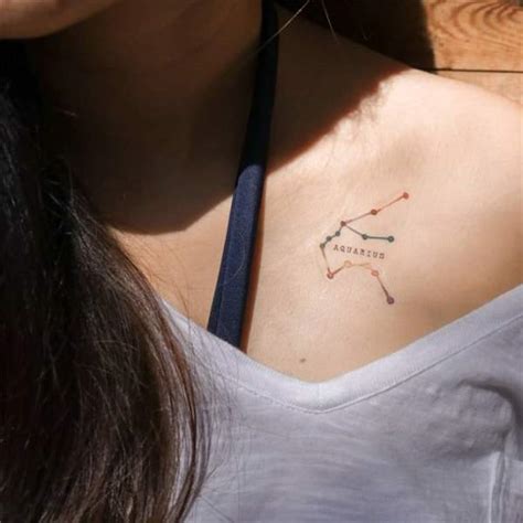 30+ Unique Aquarius Constellation Tattoos with Meaning and Ideas - Body Art Guru