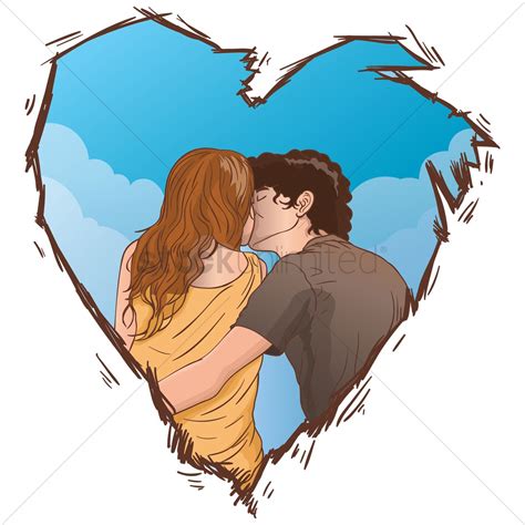 Couple Kissing Vector at Vectorified.com | Collection of Couple Kissing ...