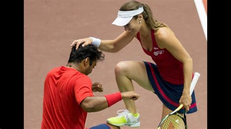 Leander Paes & Martina Hingis 7/14/14 Mixed Doubles Highlights - YouTube