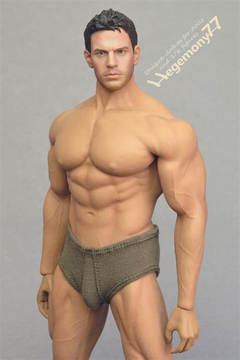 Phicen M34 muscular action figure doll body in 1/6th scale XXL dark ...