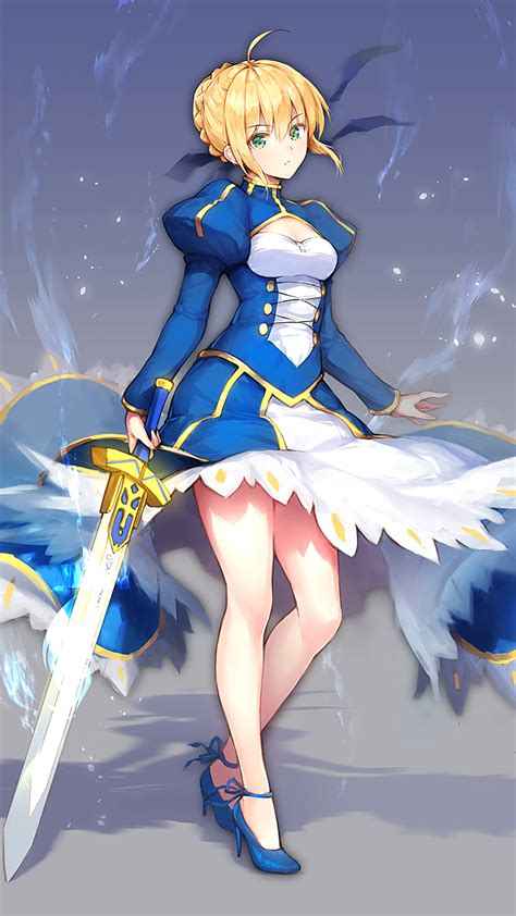 Saber [Fate](1080x1920) : Animewallpaper