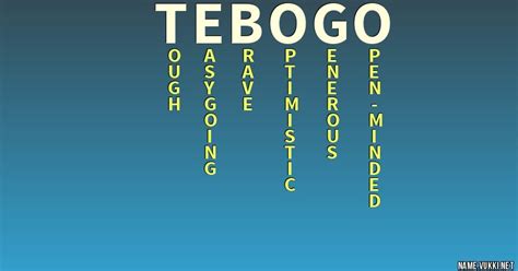 The meaning of tebogo - Name meanings