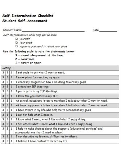 Student Self-Assessment - 10+ Examples, Format, Pdf