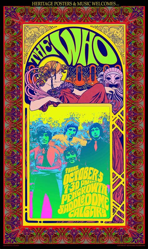 The Who | Concert poster art, Concert posters, Rock posters