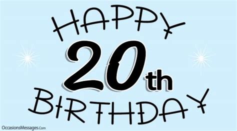 20th Birthday Wishes - Birthday Messages for 20 Year Olds