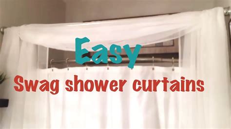 DIY SWAG SHOWER CURTAIN | CountryCurtains in 2020 | Diy swag, Curtains ...