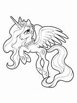 Princess Celestia coloring Pages sketch template